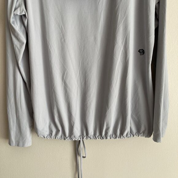 Mountain Hardwear Womens Gray Crater Lake Hoody Size Large Lightweight Active - Picture 9 of 10